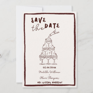 Invitación para guardar la fecha de vino especiado