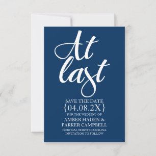 Invitación para guardar la fecha Por fin