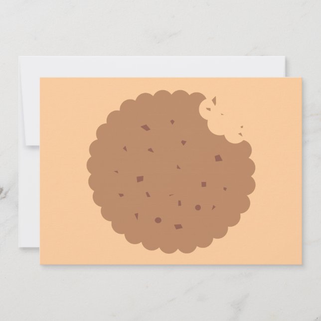 invitación para intercambiar galletas de chocolate (Anverso)