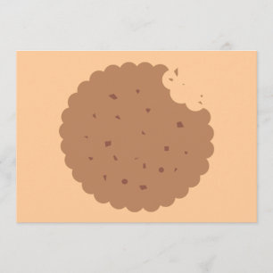 invitación para intercambiar galletas de chocolate