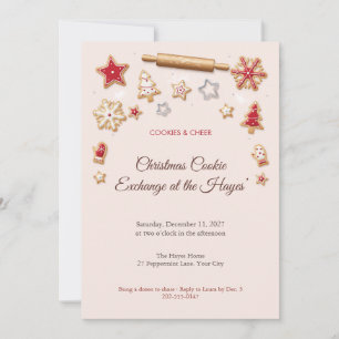 Invitación para Intercambio de Galletas de Navidad