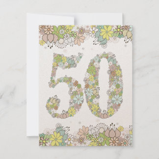 Invitación para la 50ª Bodas de Oro Florales