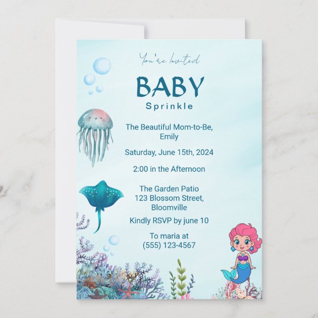 Invitación para la Celebración de Cumpleaños de la (Anverso)