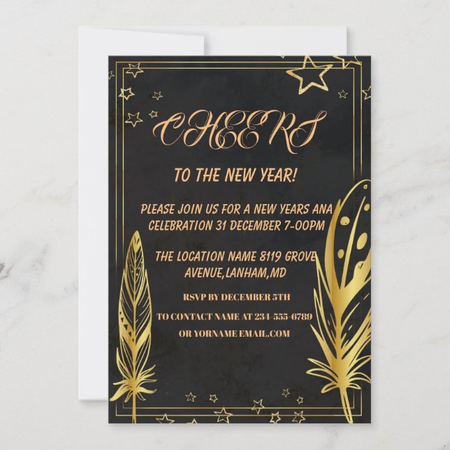 INVITACIÓN PARA LA CELEBRACIÓN DE VACACIONES (Anverso)