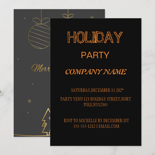 INVITACIÓN PARA LA CELEBRACIÓN DE VACACIONES EN LA (Anverso / Reverso)