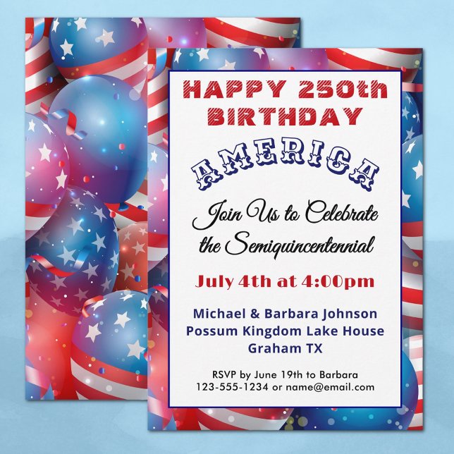 Invitación para la Celebración del 250 Aniversario (Subido por el creador)
