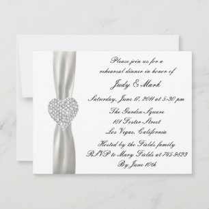 Invitación para la cena de ensayo de la boda con c