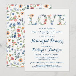 Invitación para la cena de ensayo de la boda de am