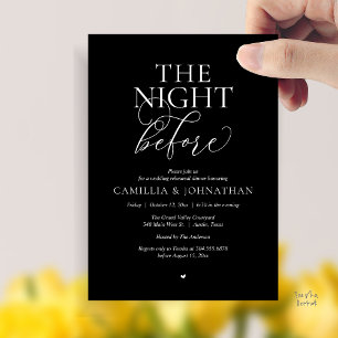 Invitación para la cena de ensayo de la boda “La n