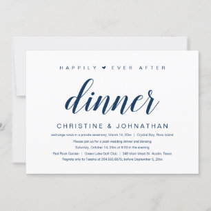 Invitación para la cena de 'Por siempre jamás' des