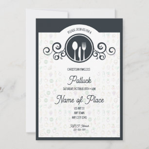 Invitación para la Cena Familiar de la Fiesta de l