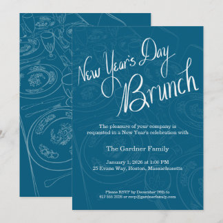 Invitación para la decoración de mesa de Brunch de
