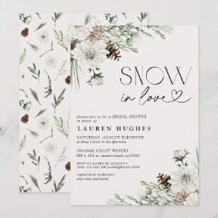 Invitación para la despedida de soltera Snow in Lo