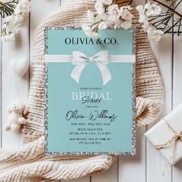 Invitación para la ducha de novia de Desayuno en T