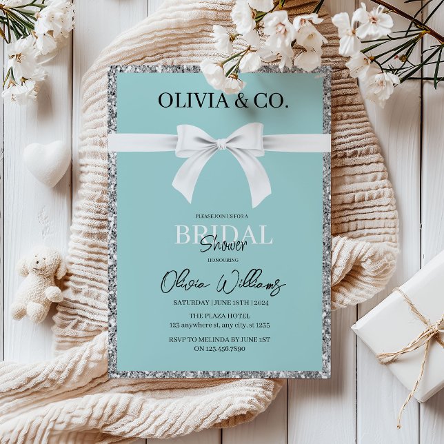 Invitación para la ducha de novia de Desayuno en T (Subido por el creador)