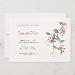 Invitación para la ducha de parejas de la rama de