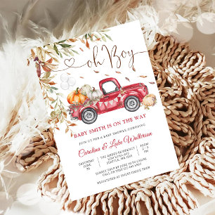 Invitación para la Fiesta de Baby Shower de Otoño 