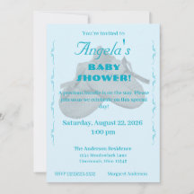 Invitación para la fiesta de baby shower del preci