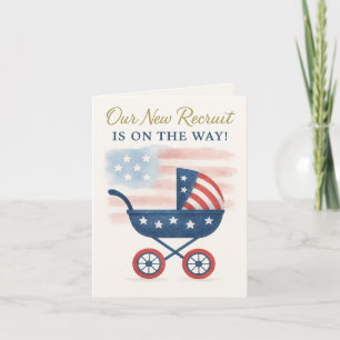 Invitación para la Fiesta de Baby Shower Militar d