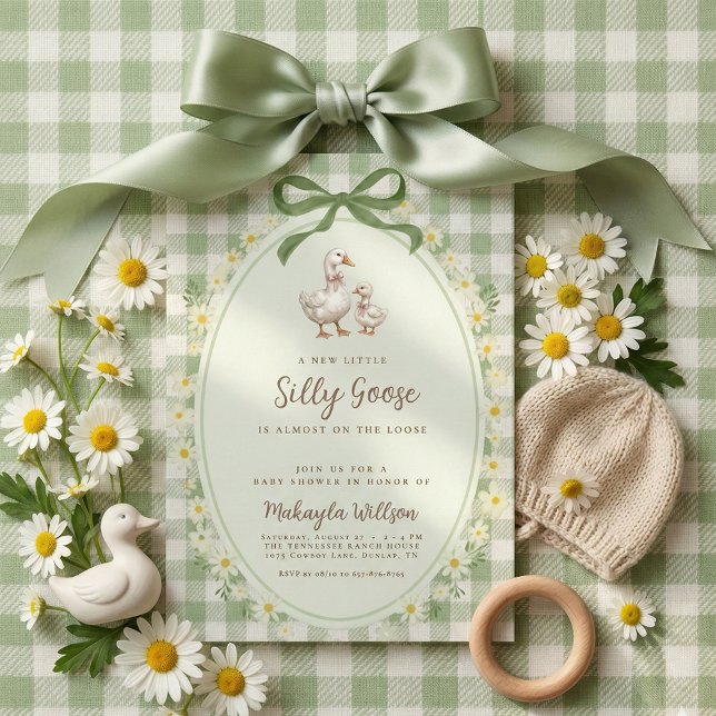 Invitación para la Fiesta de Baby Silly Goose (Subido por el creador)