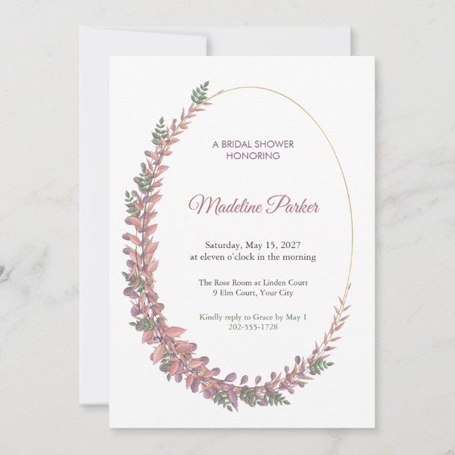 Invitación para la fiesta de compromiso Cabochon B (Anverso)
