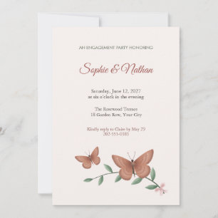Invitación para la fiesta de compromiso de la mari