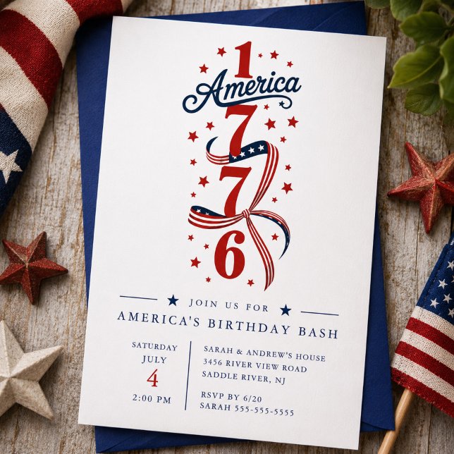Invitación para la Fiesta de Cumpleaños de América (Subido por el creador)