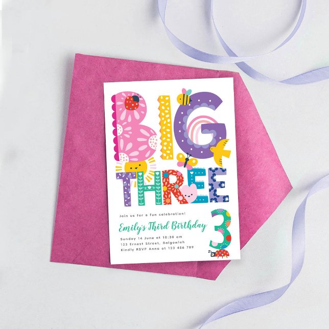 Invitación para la fiesta de cumpleaños de los Tre (Subido por el creador)