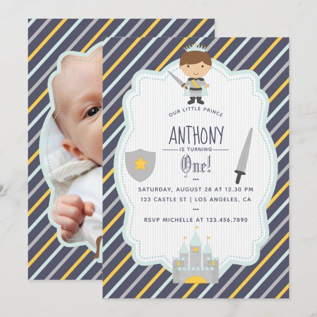 Invitación para la fiesta de cumpleaños de nuestro (Anverso / Reverso)