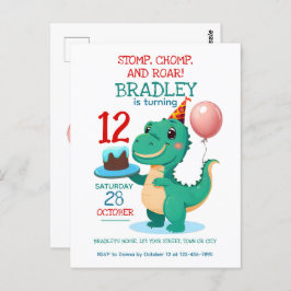 Invitación para la fiesta de cumpleaños número 12 