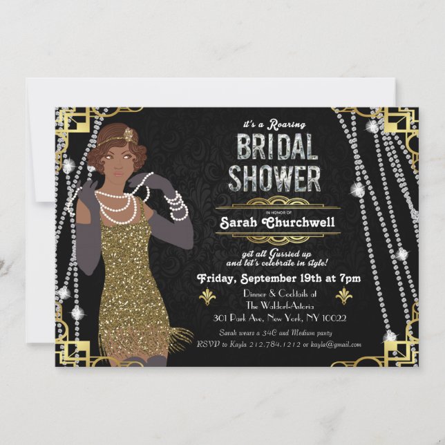 Invitación para la Fiesta de Despedida de Soltera  (Anverso)