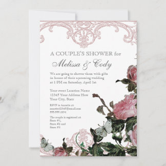 Invitación para la fiesta de desposorios de pareja