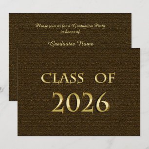 Invitación para la fiesta de graduación de la clas