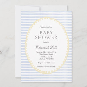Invitación para la fiesta de llegada de un bebé va