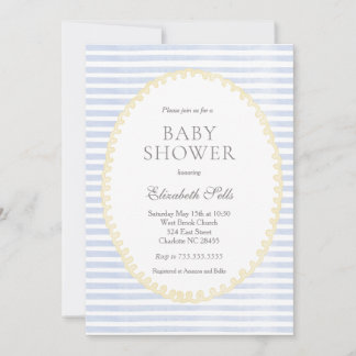 Invitación para la fiesta de llegada de un bebé va