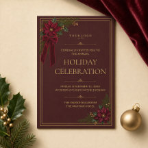 Invitación para la fiesta de Navidad corporativa A