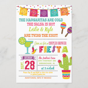 Invitación para la Fiesta de Parejas - Blanco