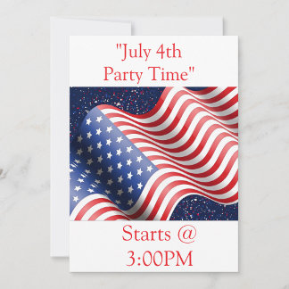 Invitación para la fiesta del 4 de julio