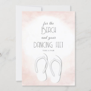 Invitación Para la playa y tus pies de baile
