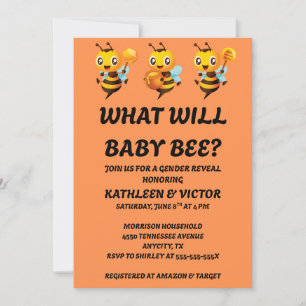 Invitación para la Revelación del Sexo del Bebé Ab