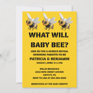 Invitación para la Revelación del Sexo del Bebé Ab