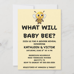 Invitación para la Revelación del Sexo del Bebé Ab