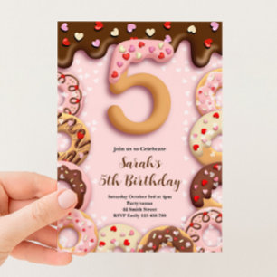 Invitación para las chicas del 5º cumpleaños de Do