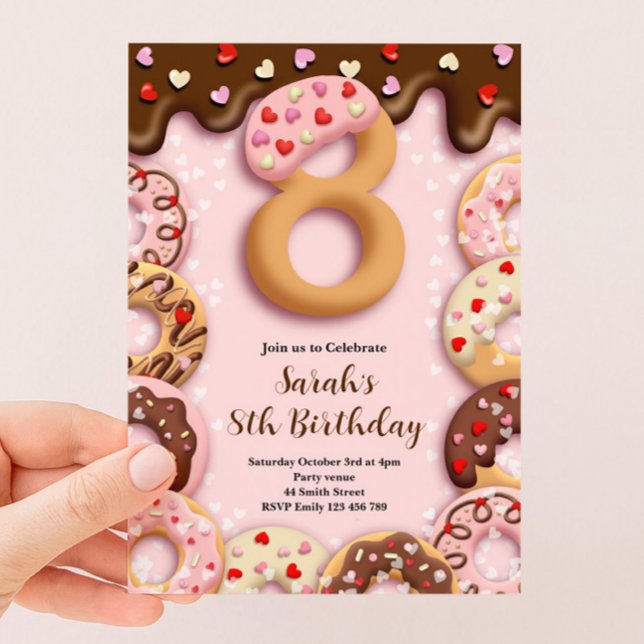 Invitación para las chicas del 8º cumpleaños de Do (Subido por el creador)