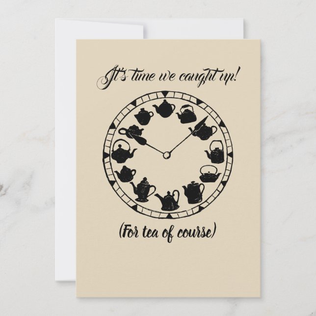 Invitación para los amantes del té (Anverso)