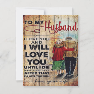 Invitación Para mi esposo diseño   Carta de amor para él  