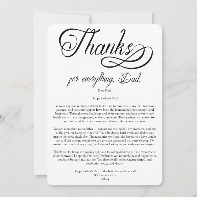 Invitación Para mi papá increíble en el Día del Padre (Anverso)