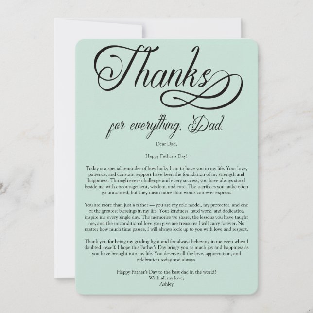Invitación Para mi papá increíble en el Día del Padre (Anverso)