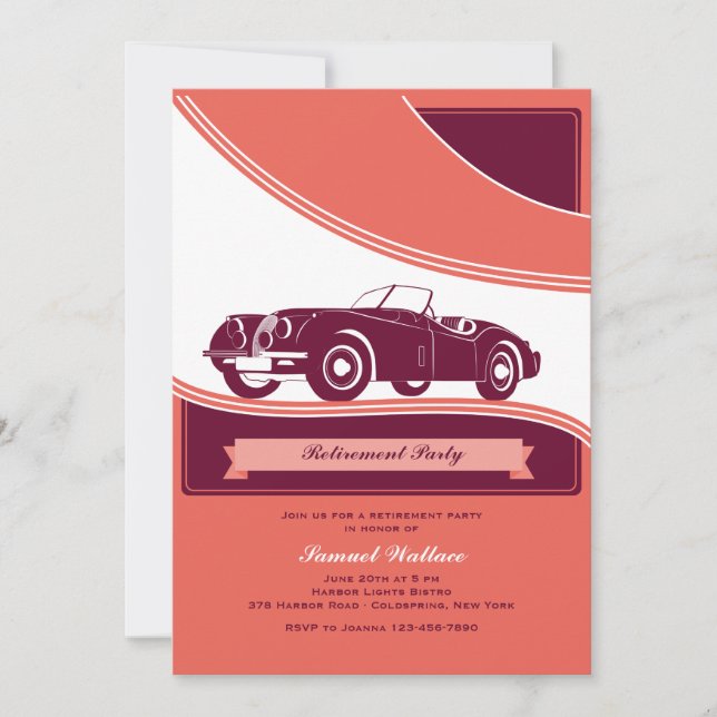 Invitación para motocicletas de clase (Anverso)