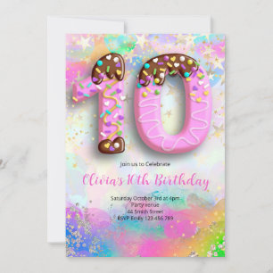 Invitación para niñas cumpleañeras número 10